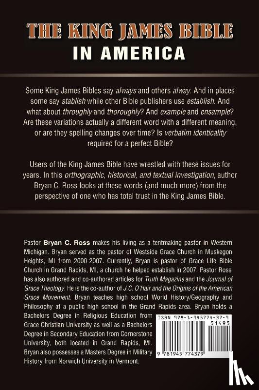 Ross, Bryan C - The King James Bible in America