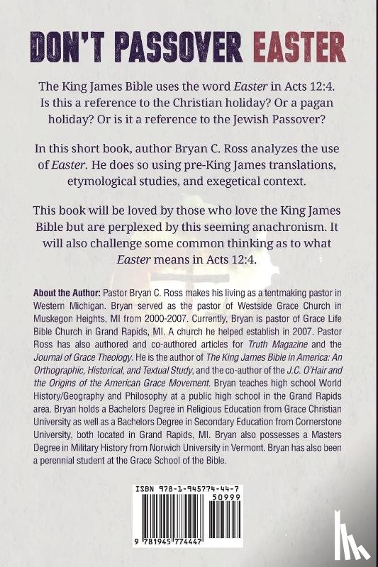Ross, Bryan C - Don't Passover Easter