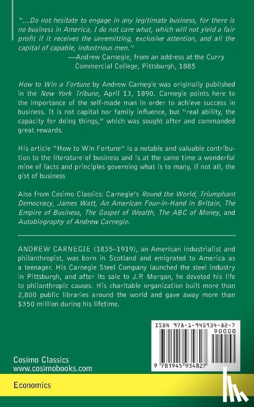 Carnegie, Andrew - How to Win a Fortune