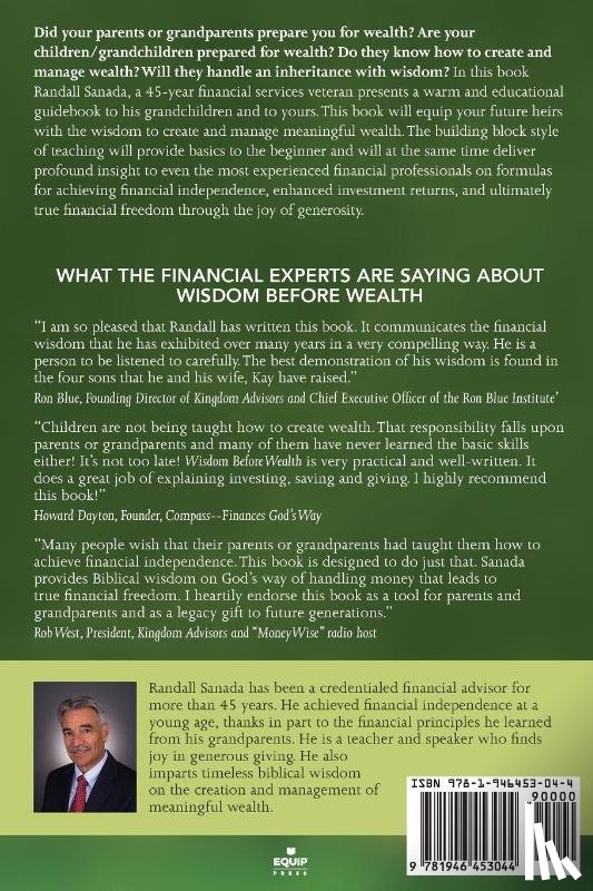 Sanada Cfp Cka, Randall - Wisdom Before Wealth
