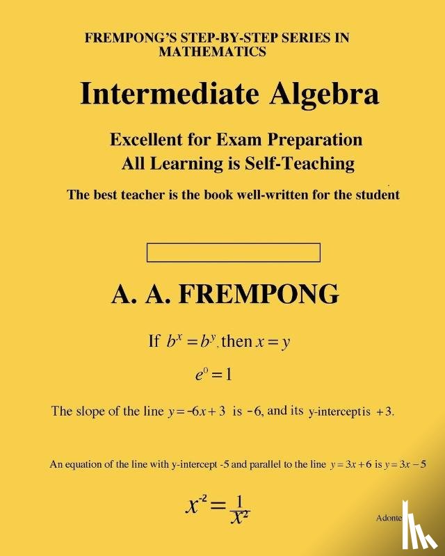 Frempong, A. A. - Intermediate Algebra