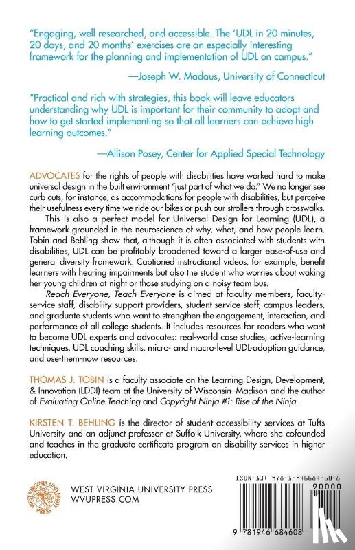Tobin, Thomas J., Behling, Kirsten T. - Reach Everyone, Teach Everyone