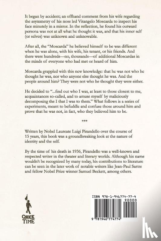 Pirandello, Luigi - One, No One, and One Hundred Thousand