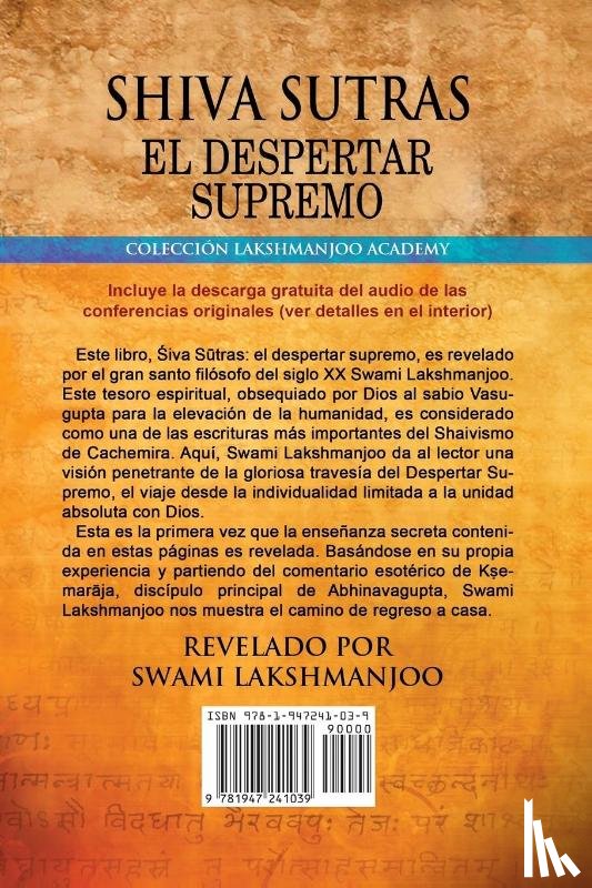 Lakshmanjoo, Swami - Shiva Sutras