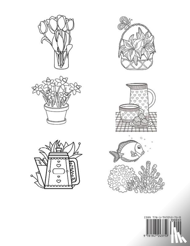 Calder, Alisa - Easy Coloring Book for Adults