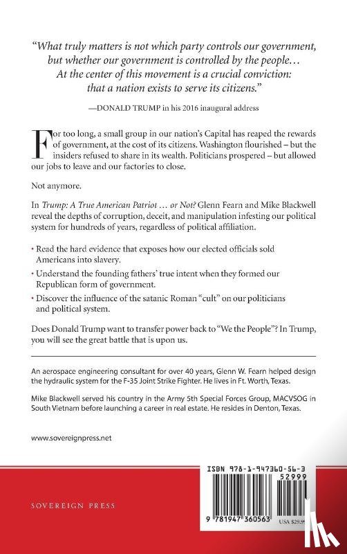 Fearn, Glenn W, Blackwell, Mike - Trump . . . A True American Patriot or Not?