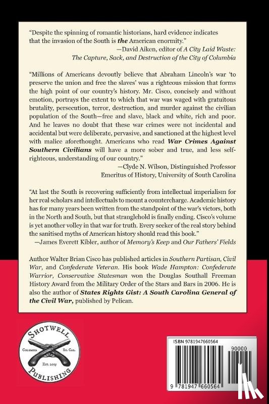 Cisco, Walter Brian - War Crimes Against Southern Civilians