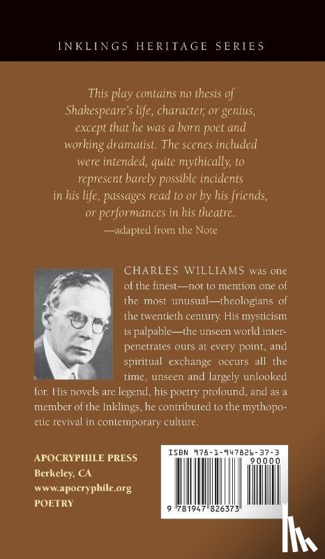 Williams, Charles - Myth of Shakespeare