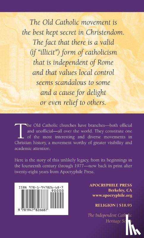 Moss, C B - Old Catholic Movement