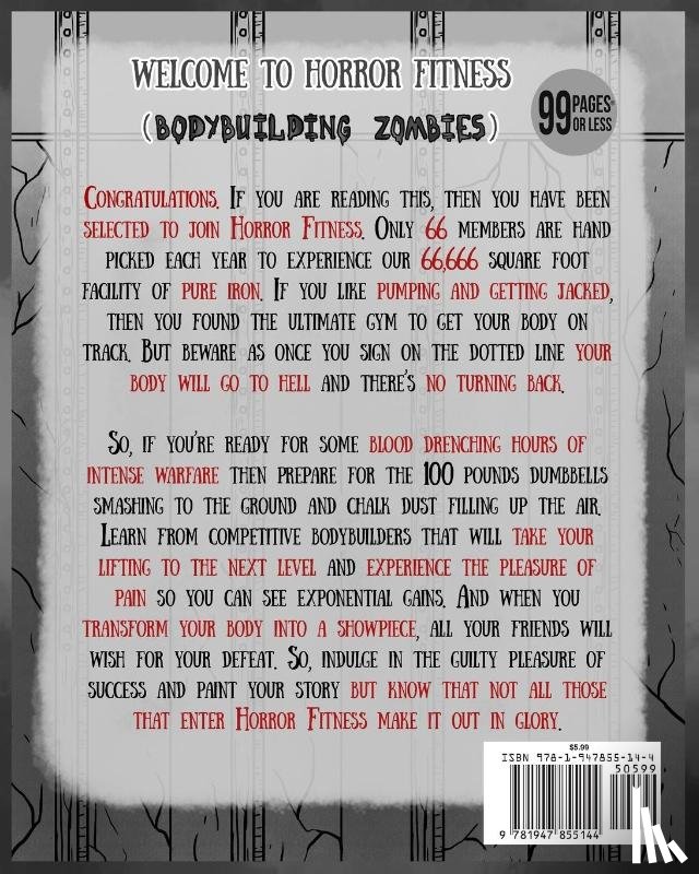 Shah, A M - Adult Coloring Book Horror Fitness