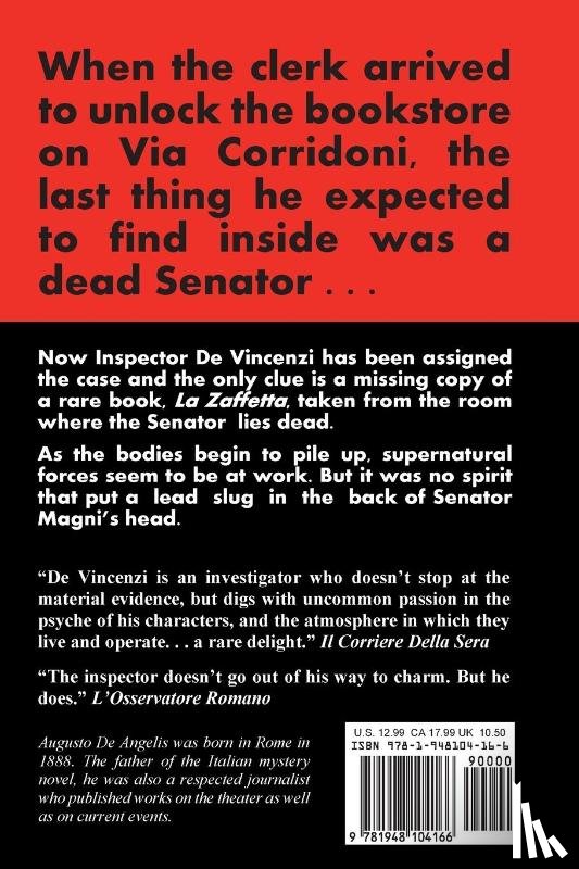 De Angelis, Augusto, Sinclair, Joshua - Death in a Bookstore