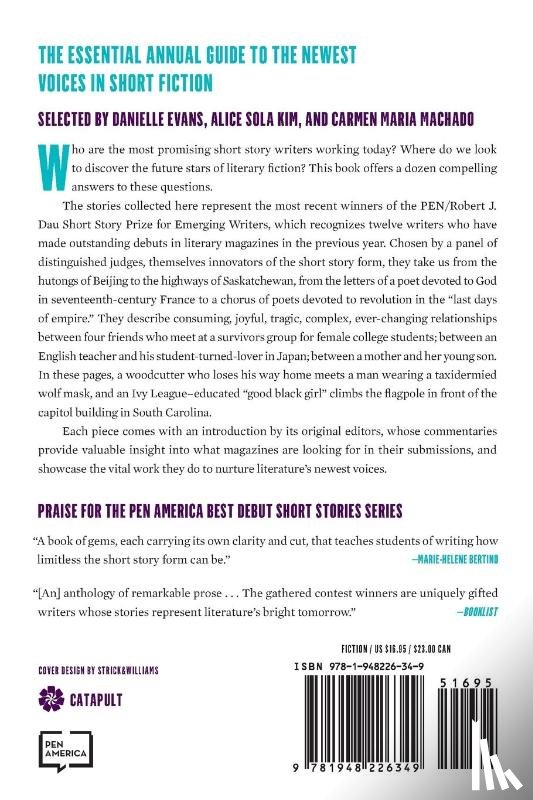 Igarashi, Yuka, Machado, Carmen Maria, Evans, Danielle - PEN America Best Debut Short Stories 2019