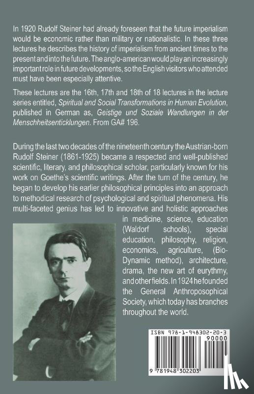 Steiner, Rudolf - The History and Actuality of Imperialism
