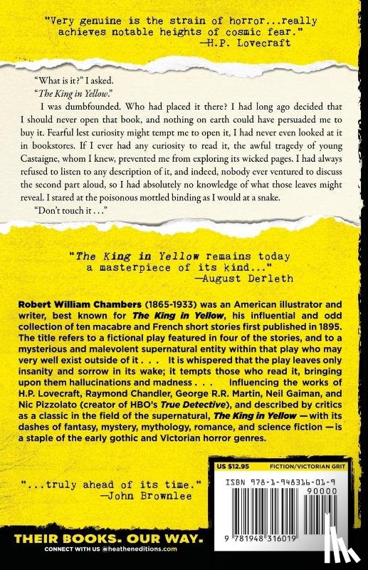 Chambers, Robert W, Lovecraft, H P, Cleland, Sheridan - The King in Yellow (Heathen Edition)