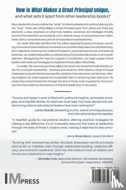 Couros, George, Apsey, Allyson - What Makes a Great Principal