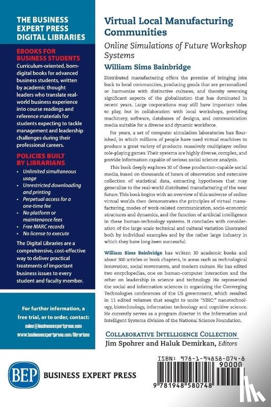 Bainbridge, William Sims - Virtual Local Manufacturing Communities