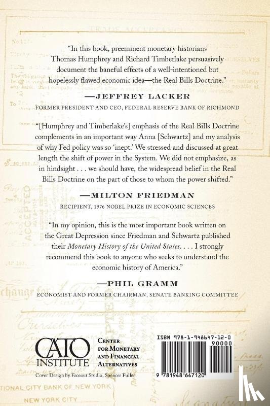 Humphrey, Thomas M, Timberlake, Richard H - Gold, the Real Bills Doctrine, and the Fed