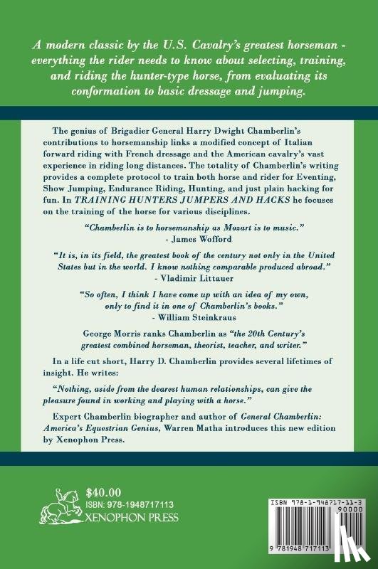 Chamberlin, Harry Dwight - Training Hunters Jumpers and Hacks