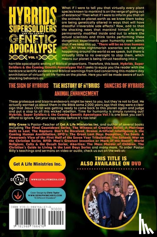 Crone, Billy - Hybrids, Super Soldiers & the Coming Genetic Apocalypse Vol.1