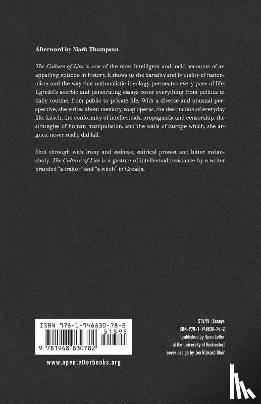 Ugresic, Dubravka - Culture of Lies