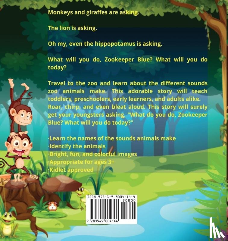 Glasneck, Tina L - What Do You Do Zookeeper Blue?