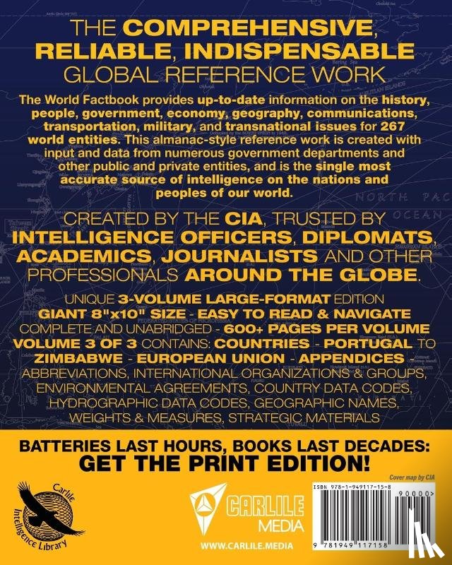 Agency, Central Intelligence - The CIA World Factbook Volume 3 - Full-Size 2020 Edition