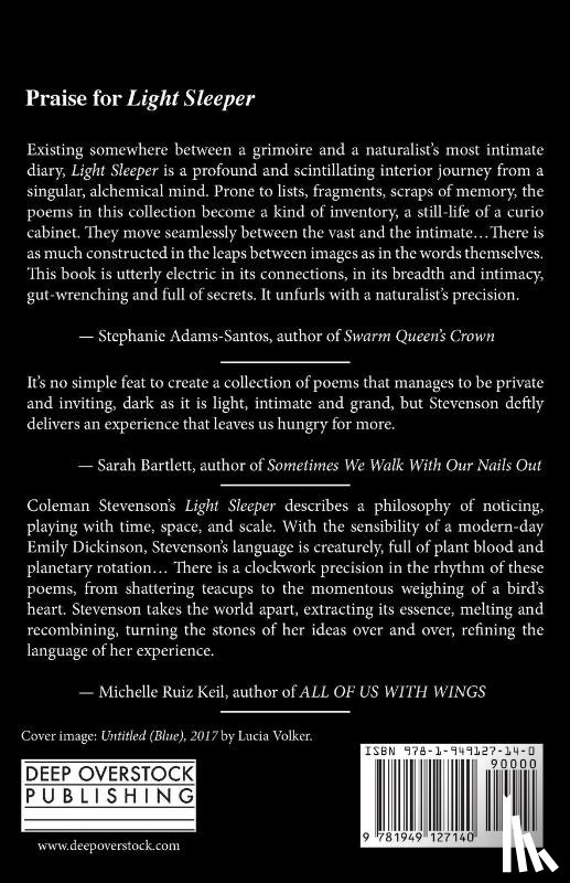 Stevenson, Coleman - Light Sleeper