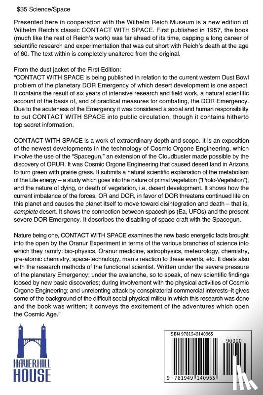 Reich, Wilhelm - Contact With Space