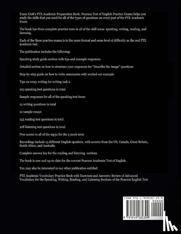Exam Sam - PTE Academic Preparation Book