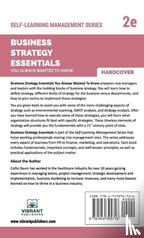 Publishers, Vibrant, Daum, Callie - Business Strategy Essentials You Always Wanted To Know