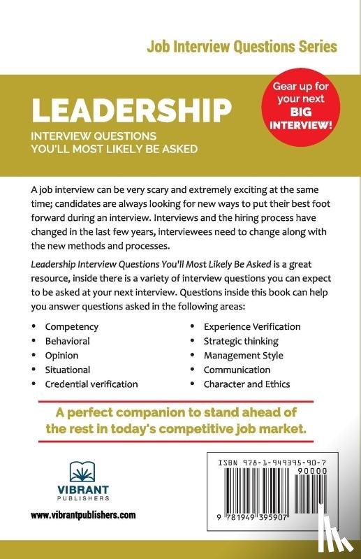 Publishers, Vibrant - Leadership Interview Questions You'll Most Likely Be Asked