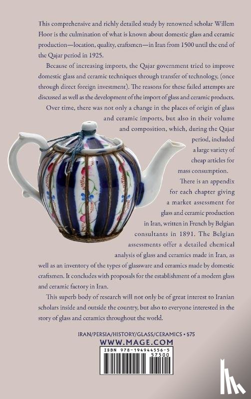 Floor, Dr Willem - History of Glass & Ceramics in Iran, 1500-1925