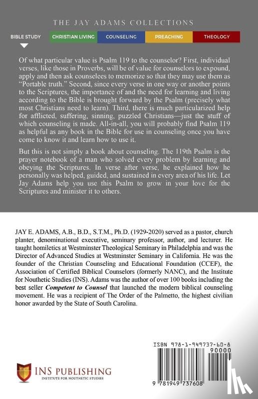 Adams, Jay E. - Counsel From Psalm 119