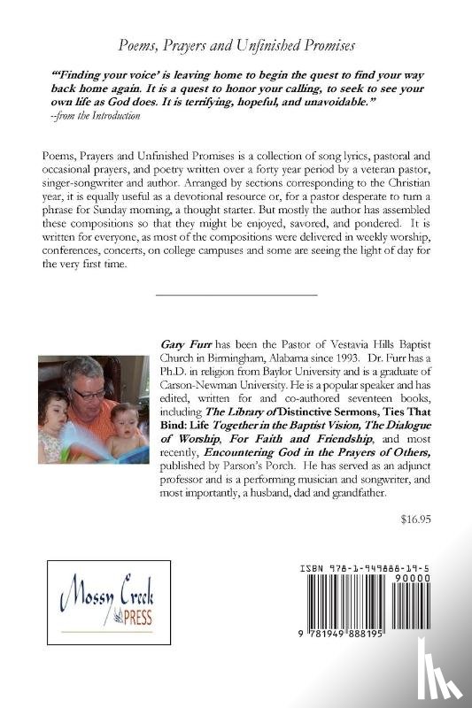 Furr, Gary Allison - Poems, Prayers and Unfinished Promises