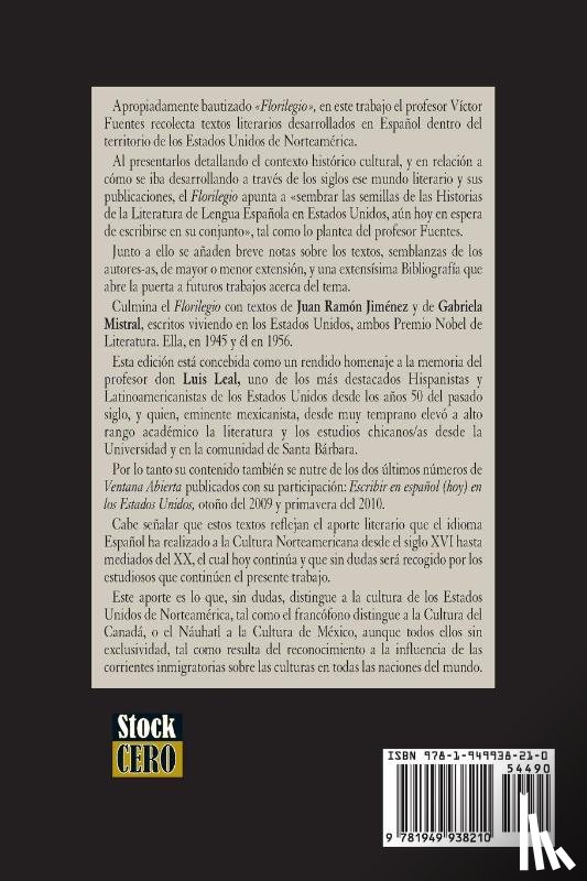  - Florilegio De Las Letras En Español En Los Estados Unidos