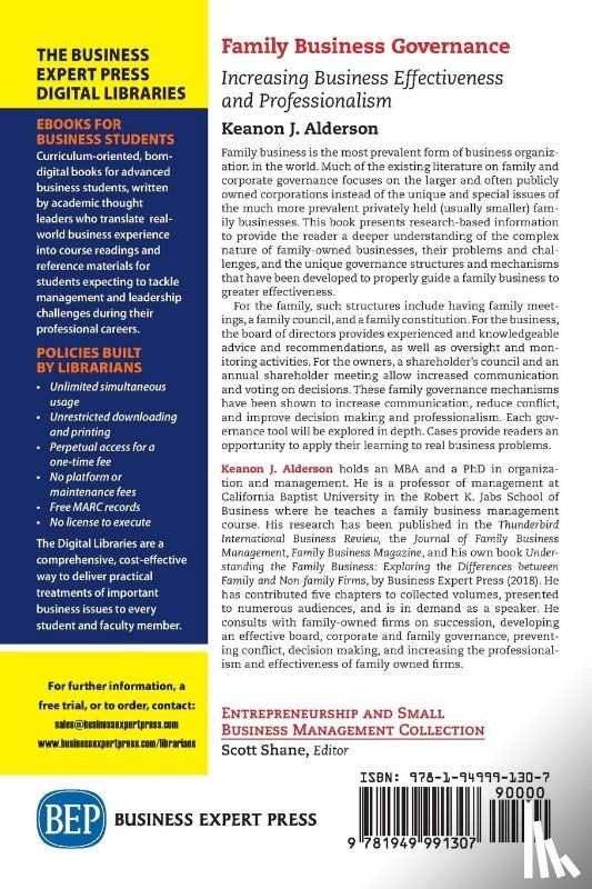 Alderson, Keanon J. - Family Business Governance