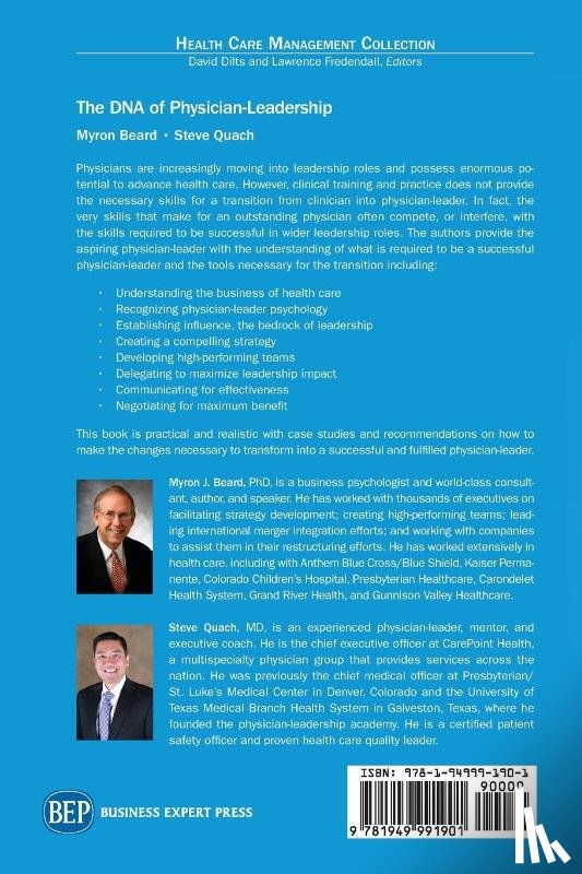 Beard, Myron J., Quach, Steve - The DNA of Physician Leadership