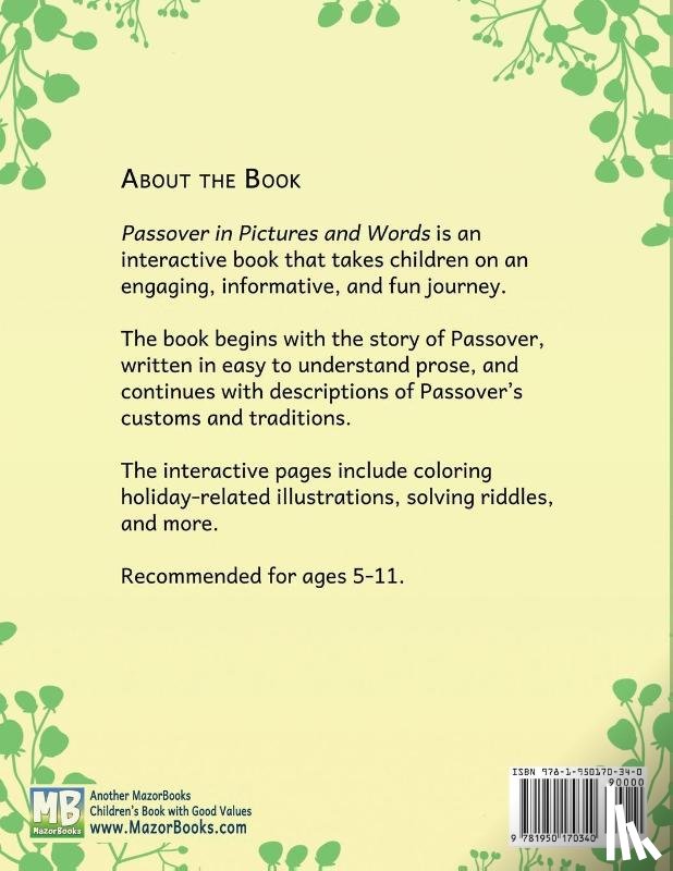 Mazor, Sarah - Passover in Pictures and Words