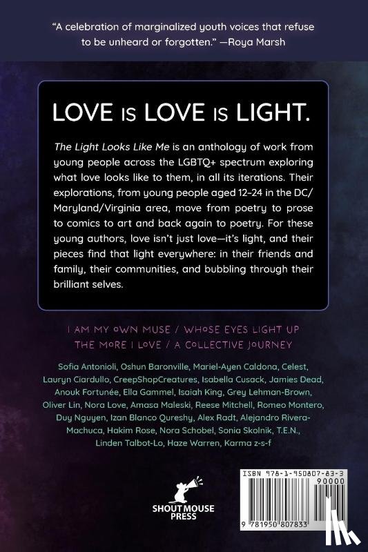 Young Writers, Shout Mouse Press - The Light Looks Like Me