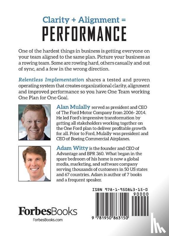 Adam Witty, Alan Mulally - Relentless Implementation