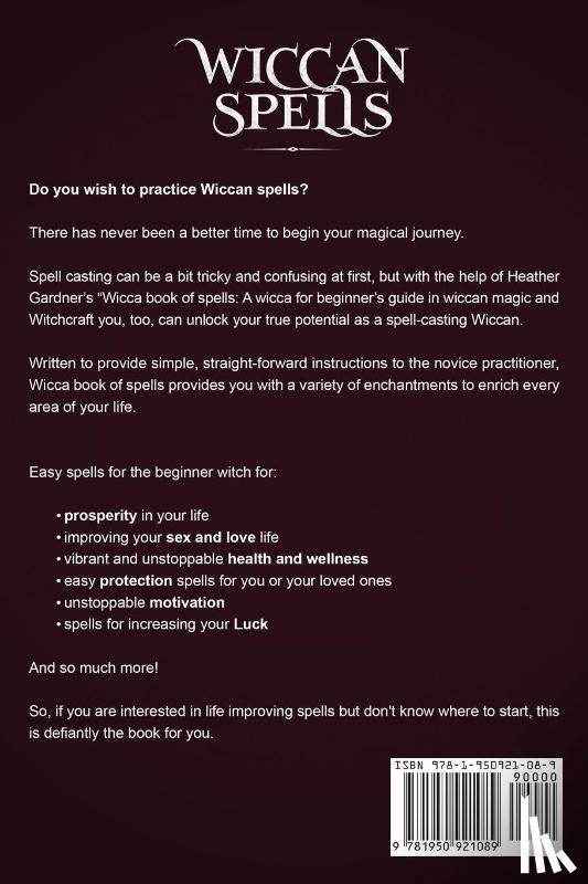 Gardener, Heather - Wiccan Spells Wicca book of shadows