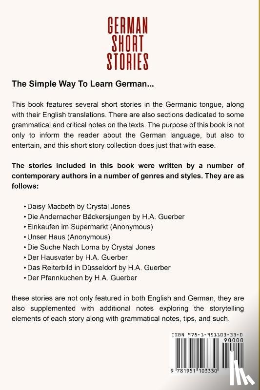 Smith, Dave - German Short Stories