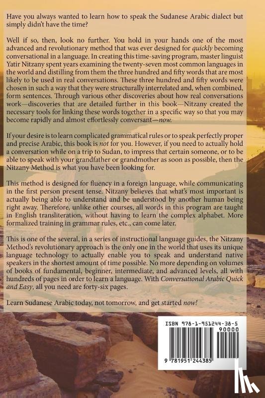 Yatir Nitzany, Nitzany - Conversational Arabic Quick and Easy