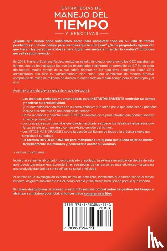 Espejo, Valentia - Estrategias de manejo del tiempo y efectivas