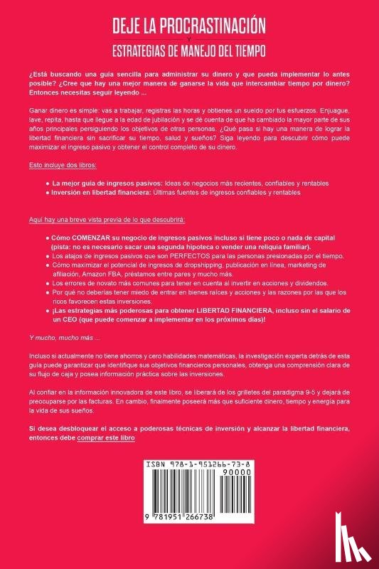 Espejo, Valentia - Deje la procrastinacion y estrategias de manejo del tiempo