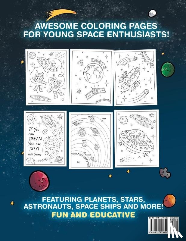 Clever Kiddo - Space Coloring Book for Kids