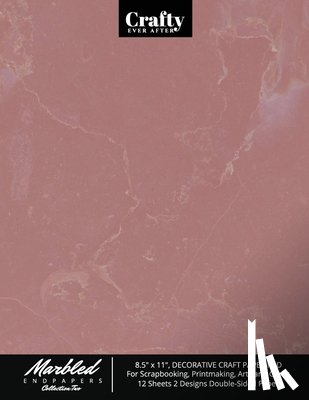 Crafty Ever After - Marbled Endpapers Collection Two, 8.5 x 11, Decorative Craft Paper Pad for Scrapbooking, Printmaking, Arts and Crafts