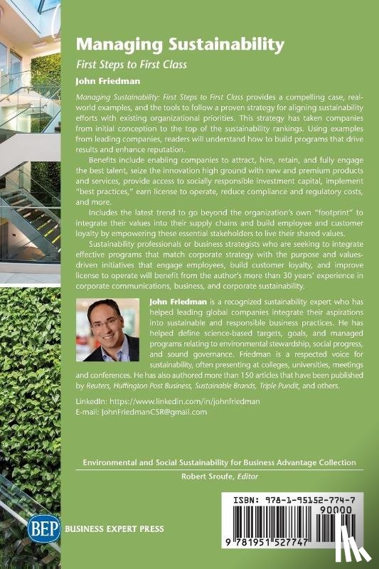 Friedman, John - Managing Sustainability