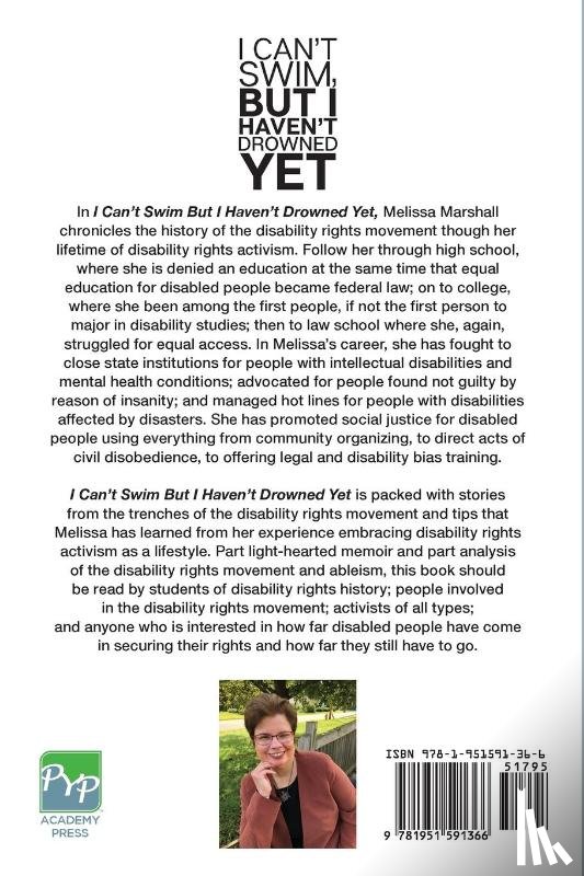 Marshall, Melissa - I Can't Swim, But I Haven't Drowned Yet Notes From a Disability Rights Activist