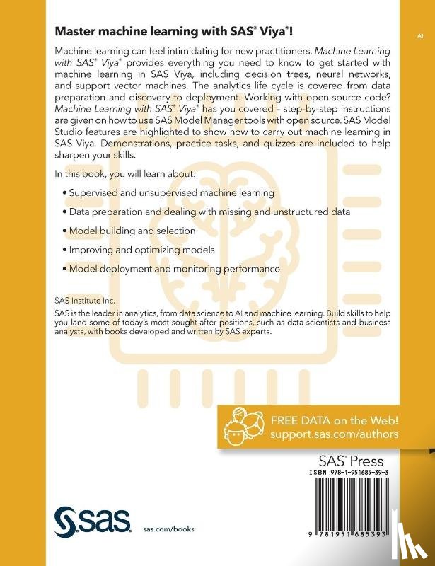 SAS INSTITUTE INC. - Machine Learning with SAS Viya